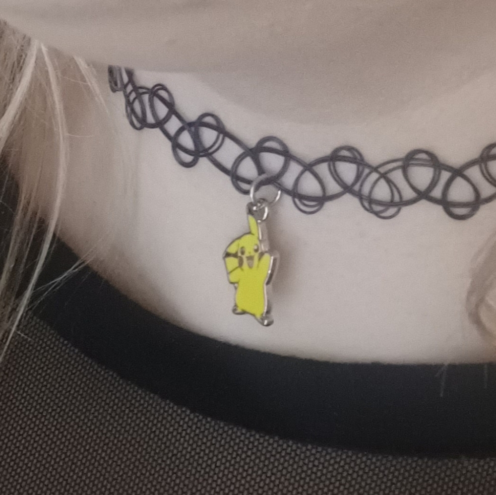 2 For $20 Pikachu Tattoo Choker *HANDMADE*